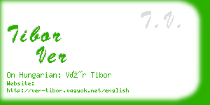 tibor ver business card